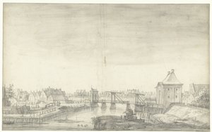 Terza Porta di Heiligeweg ad Amsterdam da Anthonie Waterloo