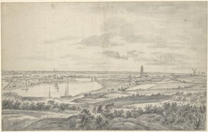 Veduta di Rhenen da Anthonie Waterloo
