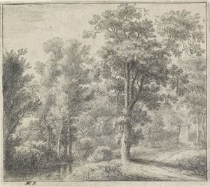 Ingresso del bosco Vedute del bosco, serie A da Anthonie Waterloo