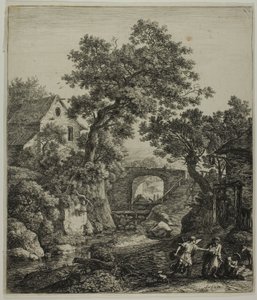 Paesaggio con Zipphorah e suo figlio, da Sei soggetti paesaggistici dell