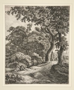 I due viaggiatori a riposo nel bosco