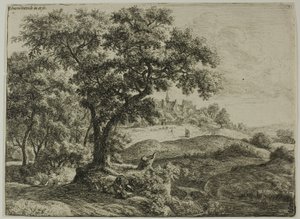 Il confine della foresta da Anthonie Waterloo
