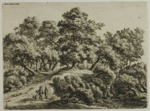 Il falconiere e il cacciatore da Anthonie Waterloo