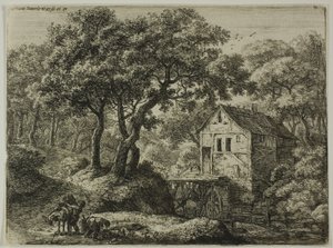 Il mulino nel bosco da Anthonie Waterloo