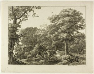 Il viandante che riposa nella foresta