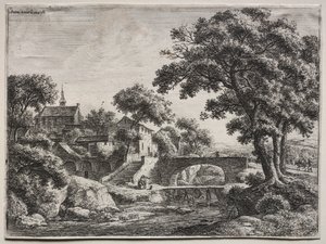 Dodici paesaggi (H.95-106): I due ponti da Anthonie Waterloo