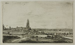 Veduta di una città olandese (Rhenan) da Anthonie Waterloo