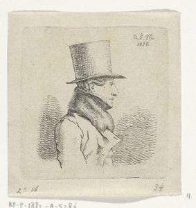 Uomo con cappello alto