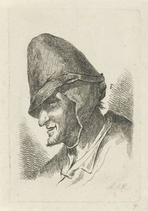 Uomo con cappello alto da Anthonie Willem Hendrik Nolthenius de Man