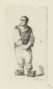 Uomo con zoccoli da Anthonie Willem Hendrik Nolthenius de Man