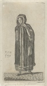 Donna con mantello (serie: 12 statuette di studio) da Anthonie Willem Hendrik Nolthenius de Man