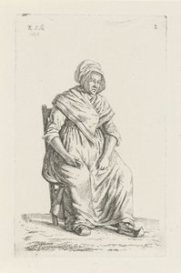 Contadina seduta dalla Vallonia da Anthonie Willem Hendrik Nolthenius de Man