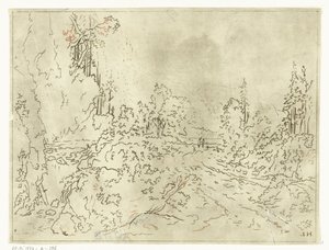 Paesaggio montuoso da Anthonie van den Bos