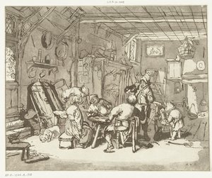 Interno contadino da Anthonie van den Bos