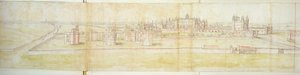 Hampton Court Palace dal Nord, c.1544 da Anthonis van den Wyngaerde