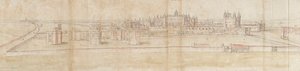 Hampton Court Palace dal Nord, c1550-1560 da Anthonis van den Wyngaerde