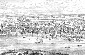 Londra da Temple Bar a Charing Cross, 1543 1897 da Anthonis van den Wyngaerde