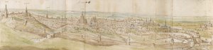 Veduta panoramica di Leuven da nord-ovest