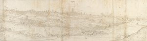 Vista panoramica di Segovia da est, c1550-1560 da Anthonis van den Wyngaerde