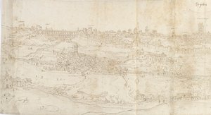 Vista panoramica di Segovia da est, c1560-1570 da Anthonis van den Wyngaerde