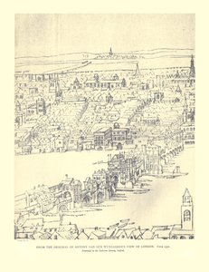 Vista di Londra di Van Den Wyngaerde da Anthonis van den Wyngaerde