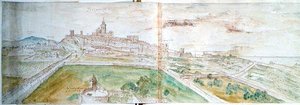 Veduta di Tarragona da Anthonis van den Wyngaerde