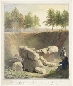 Disegnatori presso uno scavo archeologico da Anthonius Brouwer
