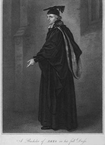 Un laureato in abito completo, 1796 da Anthony Cardon