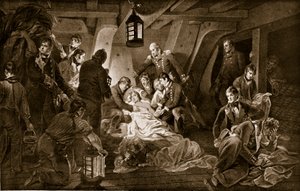 La morte di Nelson, 1805, illustrazione da 