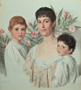 Ritratto di una madre e dei suoi due figli