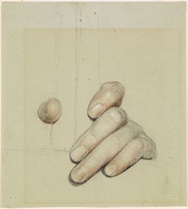 San Giorgio per la gloriosa Inghilterra - Studio della mano sinistra che afferra una barra, 1880 da Anthony Frederick Augustus Sandys