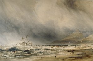 Castello di Bambourough, 1852 da Anthony Vandyke Copley Fielding
