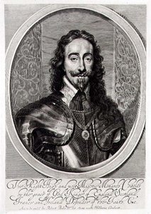 Ritratto di Carlo I (1600-49) inciso da William Faithorne (1616-91) 1658 da Anthony van (after) Dyck
