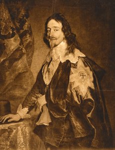Ritratto di Carlo I (riproduzione, marrone) da Anthony van (after) Dyck