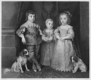 I tre figli di Carlo I (incisione)