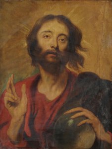 Cristo come Salvatore del mondo da Anthony van Dyck (after)