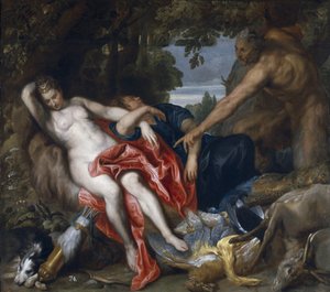 Diana e le sue ninfe sorprese da un satiro da Anthony van Dyck