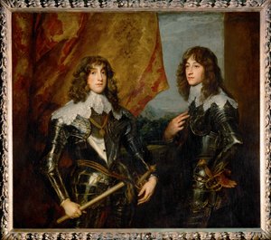 Doppio ritratto dei principi palatini Karl Ludwig I, principe elettore, e di suo fratello Robert, figli di Federico V ... da Anthony van Dyck