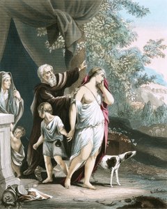 Agar e suo figlio partono da Anthony van Dyck