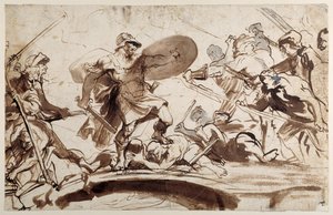 Orazio Coclite che difende il ponte sul Tevere