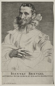 Ritratto di Jan Brueghel da Anthony van Dyck