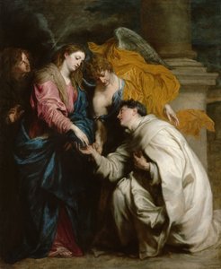 La visione del beato Hermann di Steinfeld, detto Giuseppe (1150-1230) da Anthony van Dyck