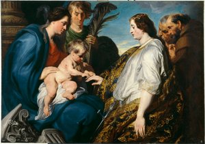Il matrimonio mistico di Santa Caterina da Anthony van Dyck