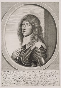 Ritratto del Principe Rupert (1619-82) Conte Palatino del Reno e Duca di Baviera, inciso da William Faithorne (1616-91)