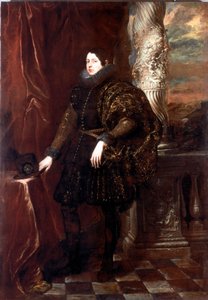 Ritratto di un gentiluomo della famiglia Spinola o ritratto di un giovane patrizio. Dipinto di Antonie Van Dyck (1599-1641) circa 1623-1625. Dim. 243x170 cm. Genova, Galleria di Palazzo Rosso