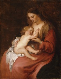 Vergine col Bambino da Anthony van Dyck