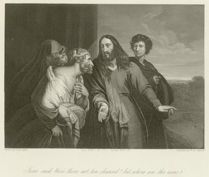 Non erano dieci purificati da Anthony van Dyck