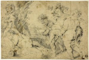 Il giovane Bacco e i suoi compagni da Anthony van Dyck