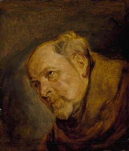 Testa di un monaco (Jan Malderus, Vescovo di Anversa, come San Bonaventura) da Anthony van Dyck