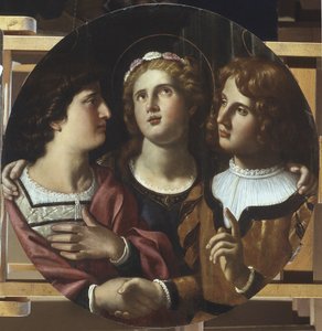 Santa Cecilia tra San Tiburzio e Valeriano da Antiveduto Gramatica